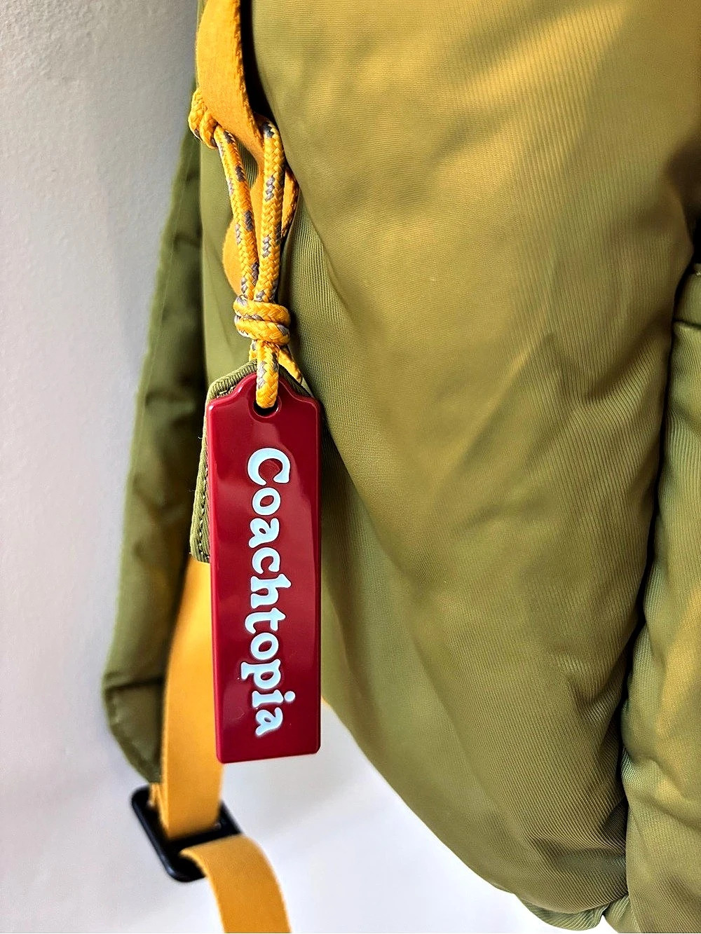 Coach Coachtopia Loop Backpack Green & Yellow - Picture 6 of 10